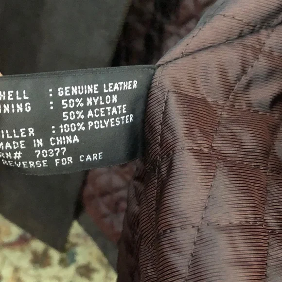 J. Riggings Men's Genuine Leather Racer Jacket XXL Espresso - Preloved Condition